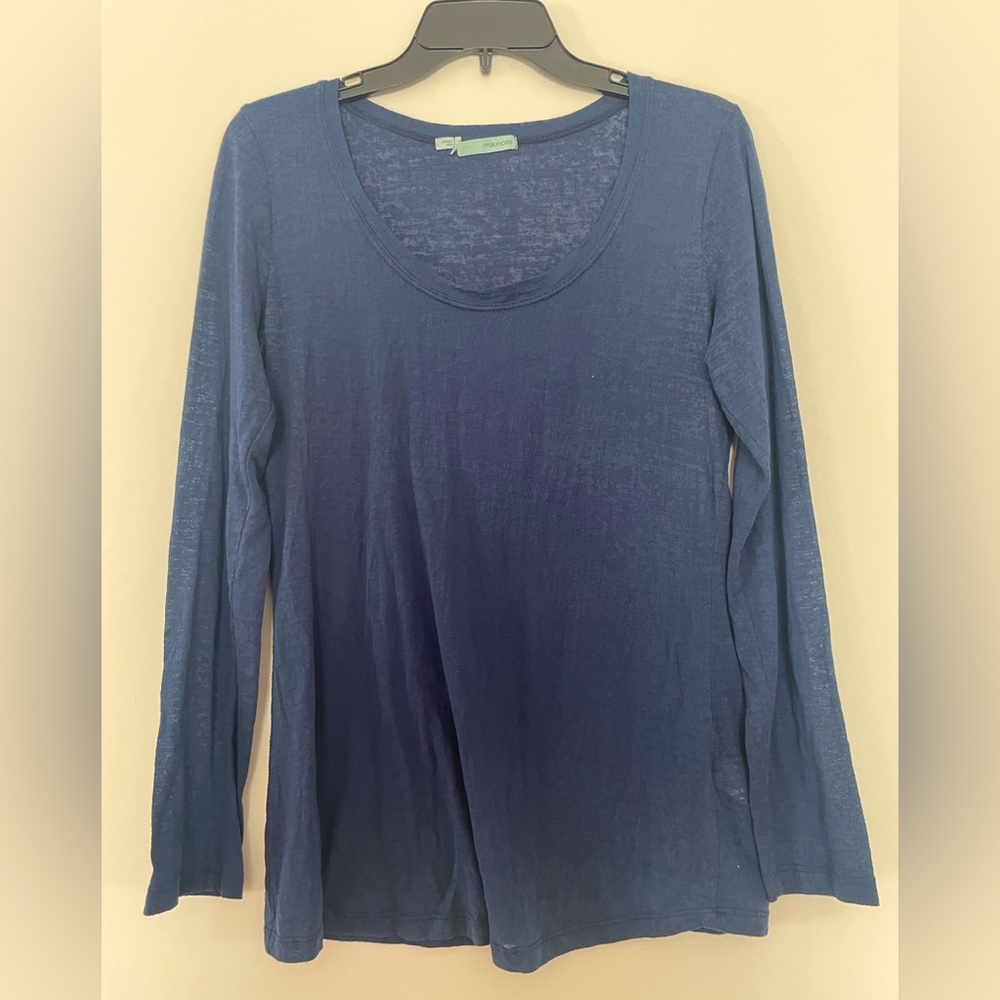 Maurice’s Large Sheer Blue Long Sleeve Top